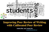 ETUG Spring 2014 - Improving Peer Review of Writing with Calibrated Peer Review