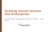 Scaling Social Media Across the Enterprise