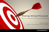 Making Virtual Personal: Brand Strategies for Virtual Professionals