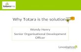 Totara Seminar: Wendy Henry, Lincolnshire