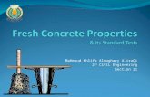 Fresh concrete properties & its standard tests