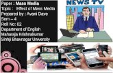 Effect of Mass Media