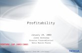 1 © NOKIA Venture Cup_Profitability / January 2003 / Jonne ...