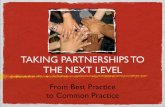 Best Practices Community Partnerships