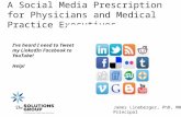 Social Media Prescription for Physicians and Medical Practice Executives (05-03-12)