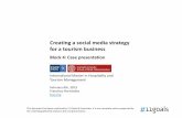 Creating a social media strategy for a tourism business | Block 4: Case presentations