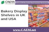 Bakery Display Shelves in UK and USA