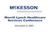 Merrill Lynch Healthcare Services Conference