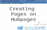 Creating hubpages