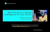 Best Practices in Market Intelligence for Asia Pacific