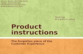 Product instructions: The missing piece of the customer experience webinar