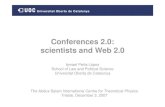 Conferences 2.0: Scientists and Web 2.0