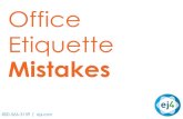 Top Office Etiquette Mistakes