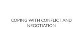 Coping with conflict and negotiation