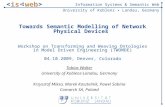 Towards Semantic Modeling of Network Physical Devices