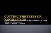 Cutting the trees of knowledge: social software, information architechture & their epistemic consequences