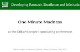 DREaM 5: One minute madness 2012