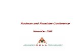 Rodman and Renshaw Conference Presentation, November 2006