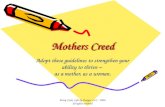 Mothers Creed