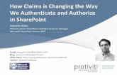 How Claims is Changing the Way We Authenticate and Authorize in SharePoint