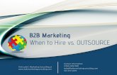 B2B Marketing Outsourcing: Use Cases and Considerations for the Digital Age