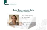 ONYX E-Assessment: JISC - CETIS conference