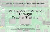 Technology Integration Through Teacher Training - Action Research Proposal