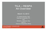 TILA - RESPA An Overview