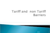 Tariff and Non Tariff Barriers Final
