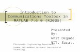 Introduction to Communications Toolbox in Matlab 7