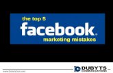 Top 5 Facebook Marketing Mistakes
