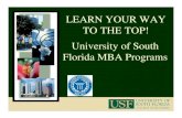 USF MBA Program 2009 2010