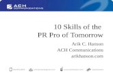 10 Skills of the PR Pro of Tomorrow
