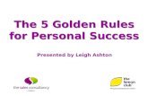 The 5 golden rules for personal success