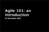 Agile101 Barcamp