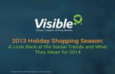 2013 Holiday Shopping Season: A Look Back at the Social Trends