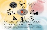 Careers In Science Round Robin    Summer Intensive English Langauge Program 2011