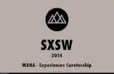 SXSW 2014 - Experiences Curatorship