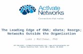 CISummit 2013: Luke Matthews, The Leading Edge of ONA; eData; Reorgs; Networks Outside the Organization