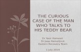 The curious case of the man who talks to his teddy bear