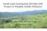 Small-scale Community Oil Palm Mill Project in Telupid, Sabah, Malaysia