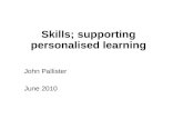 Skills supporting personalised learning