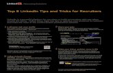 Top 8 LinkedIn Tips & Tricks for Recruiters