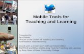 Mobile Tools For Teaching And Learning