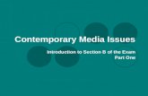 01 Contemporary Media Issues Intro To Section B - Part 1