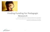 Pedagogic research funding 25 june 2012