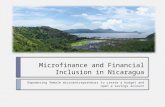 Microfinance and Financial Inclusion in Nicaragua