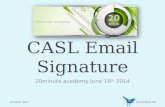 Creating a CASL Compliant Email Signature - 20minute.academy