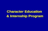 Character Education And Internship Program