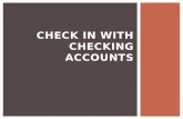 Check in with checking accounts